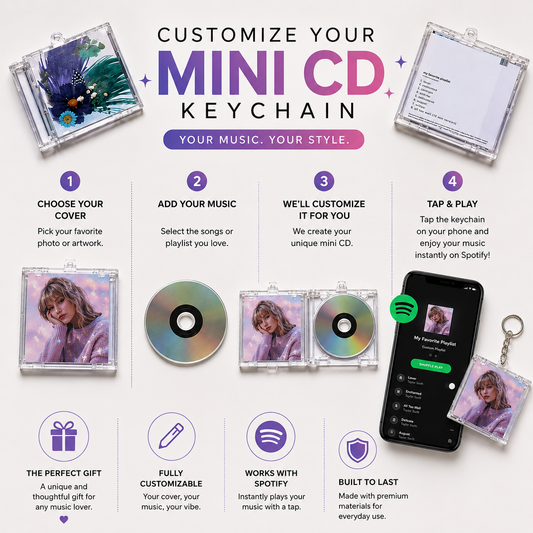 TapTune™ Personalized Music Keychain